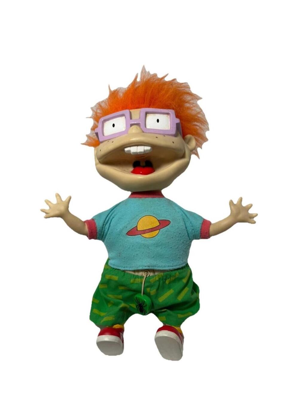 Rugrats Chuckie Finster Talking/Vibrating Doll - 90s Nostalgia Nickelodeon Toy